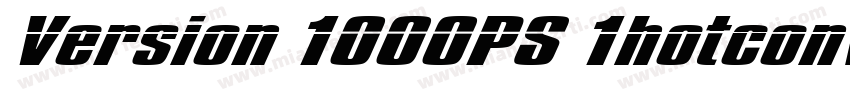 Version 1000PS 1hotconv字体转换